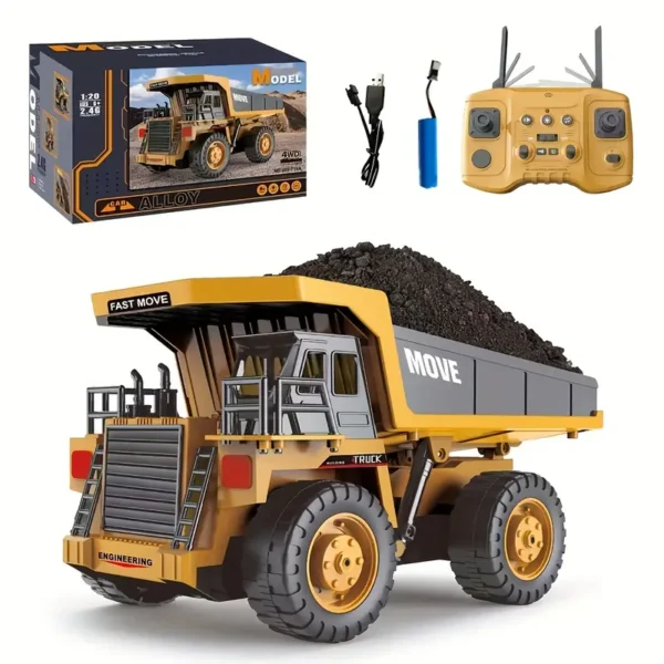 Rechargeable RC Dump Truck Toy