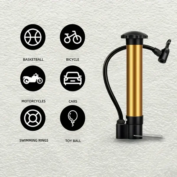 Golden Aluminum Alloy Floor Pump