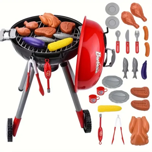 8fb7072798f48f4936ff159744346862_1746341736004.webp Kids' BBQ Grill Playset with Rotating Casters