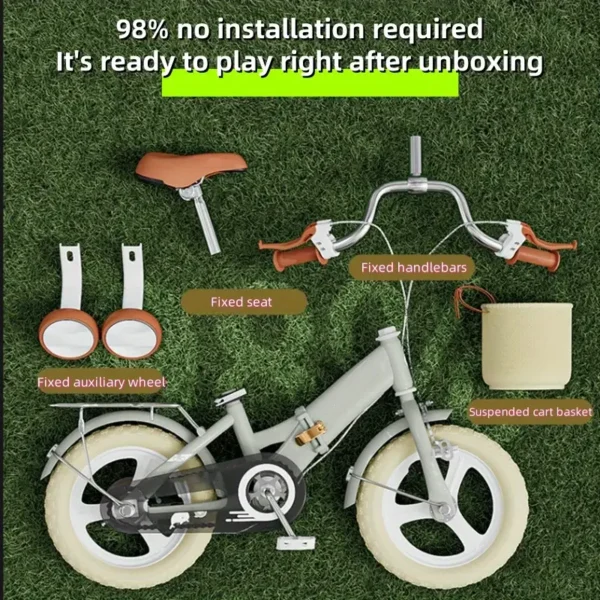 Foldable Retro Style Kids Bike