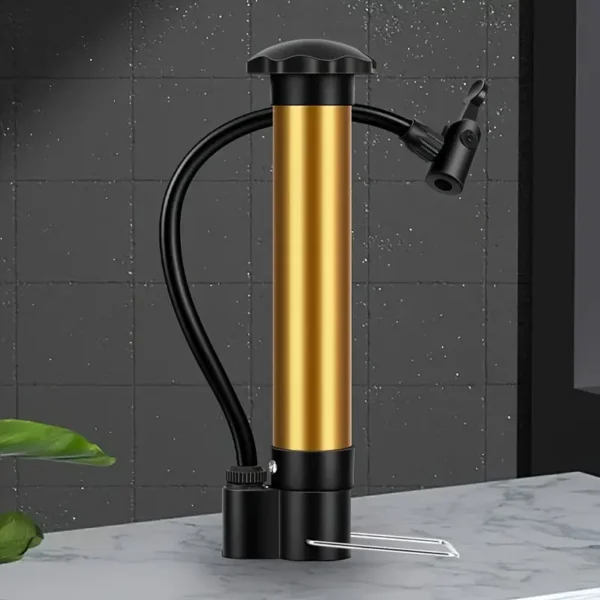 Golden Aluminum Alloy Floor Pump