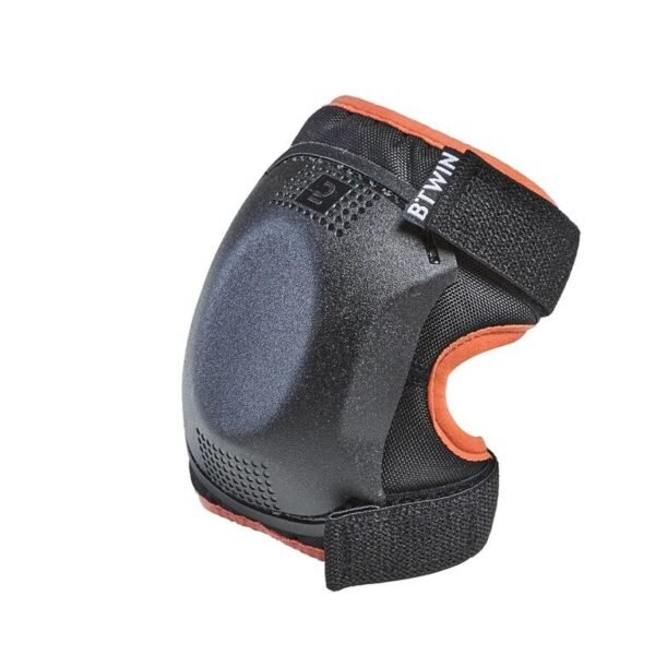 one-size-cycling-elbow-and-knee-protectors-set-3-6-years-pink-btwin-8734316-3.jpg One Size Cycling Elbow and Knee Protectors Set 3 to 6 Years orange